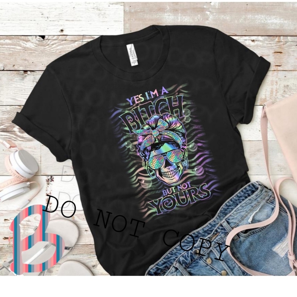 Yes im a B custom T shirt